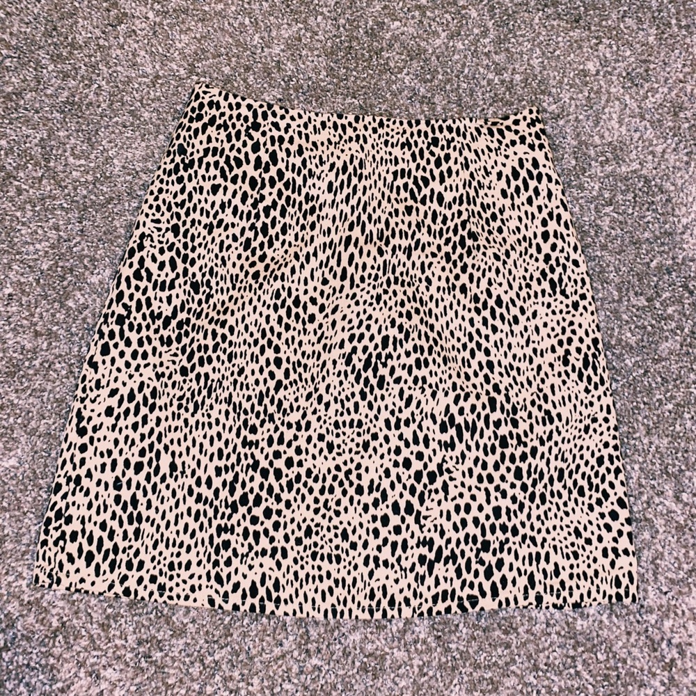 cheetah mini skirt